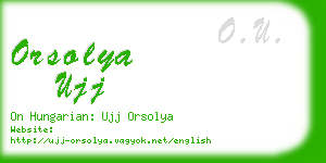 orsolya ujj business card